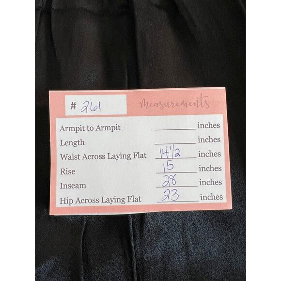 Vintage R & M Richards by Karen Wong Black Dress Palazzo Loose Pants Size 16W - Picture 7 of 7